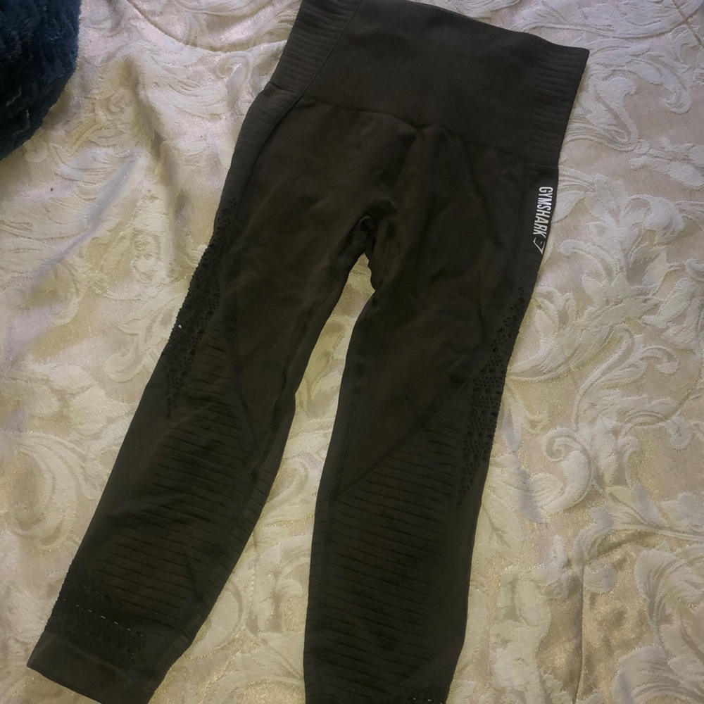 Gymshark seamless army green leggings